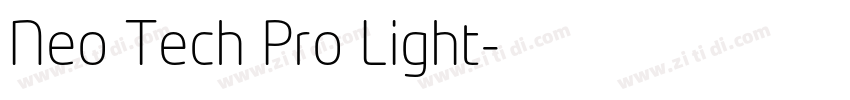 Neo Tech Pro Light字体转换